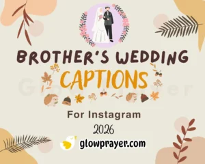 151+ Best One-Word Captions for Brother’s Wedding on Instagram | GlowPrayer