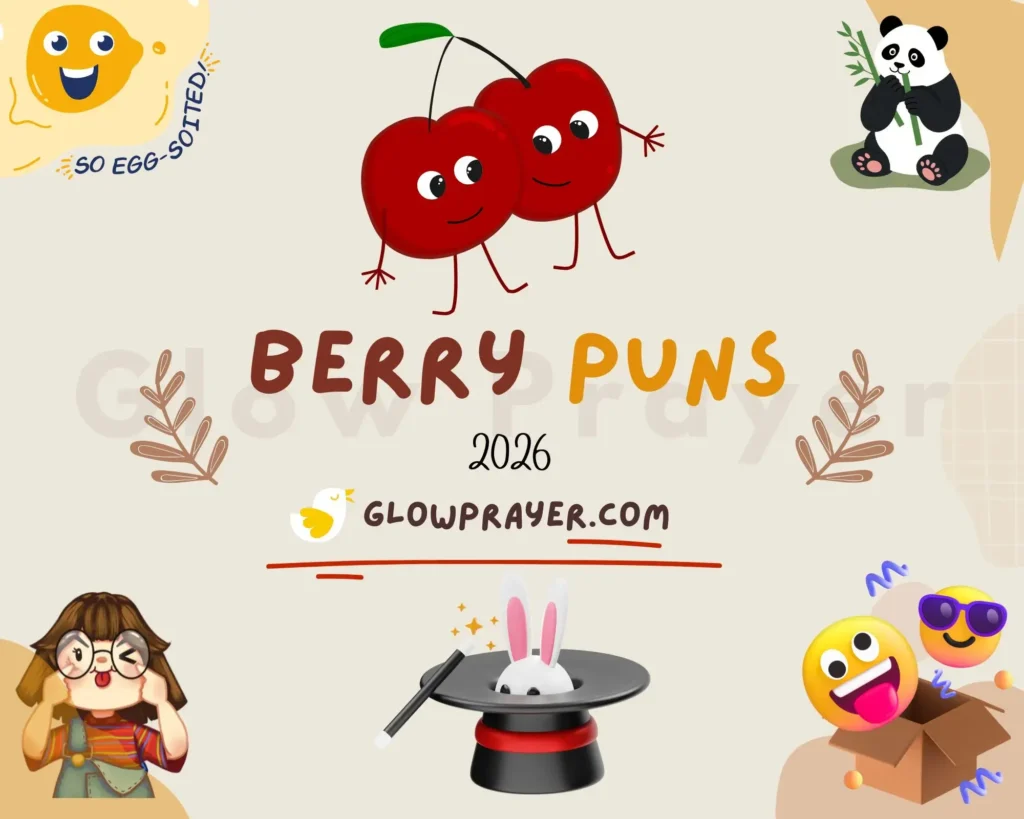 Berry Puns Funny, Cute & Clever Fruit Jokes for Social Media & Cards - Glow Prayer