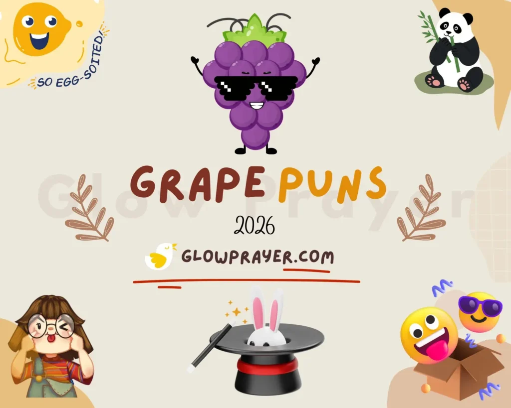 Grape Puns Funny, Clever & Creative Wordplay for Any Occasion - Glow Prayer
