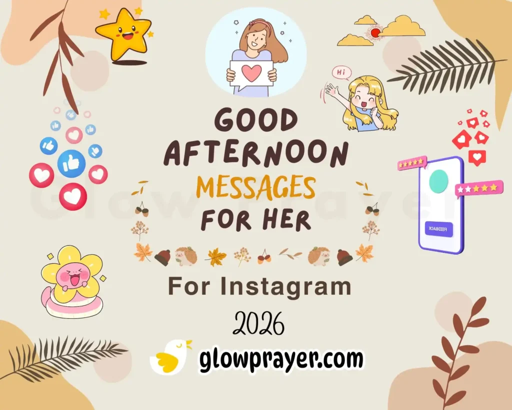 Good Afternoon Message for Her Romantic, Cute & Heart-Touching Texts to Make Her Smile 💖 | GlowPrayer