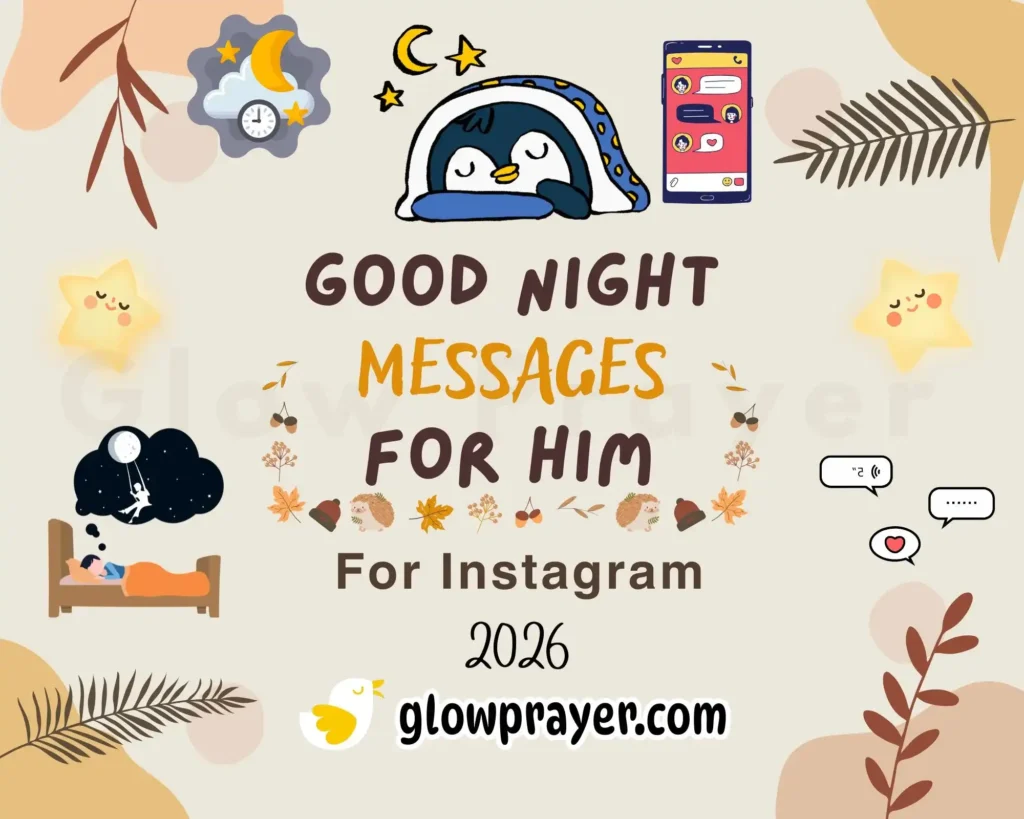 Good Night Messages for Him (Romantic, Cute, Flirty & Long Distance Texts) | GlowPrayer