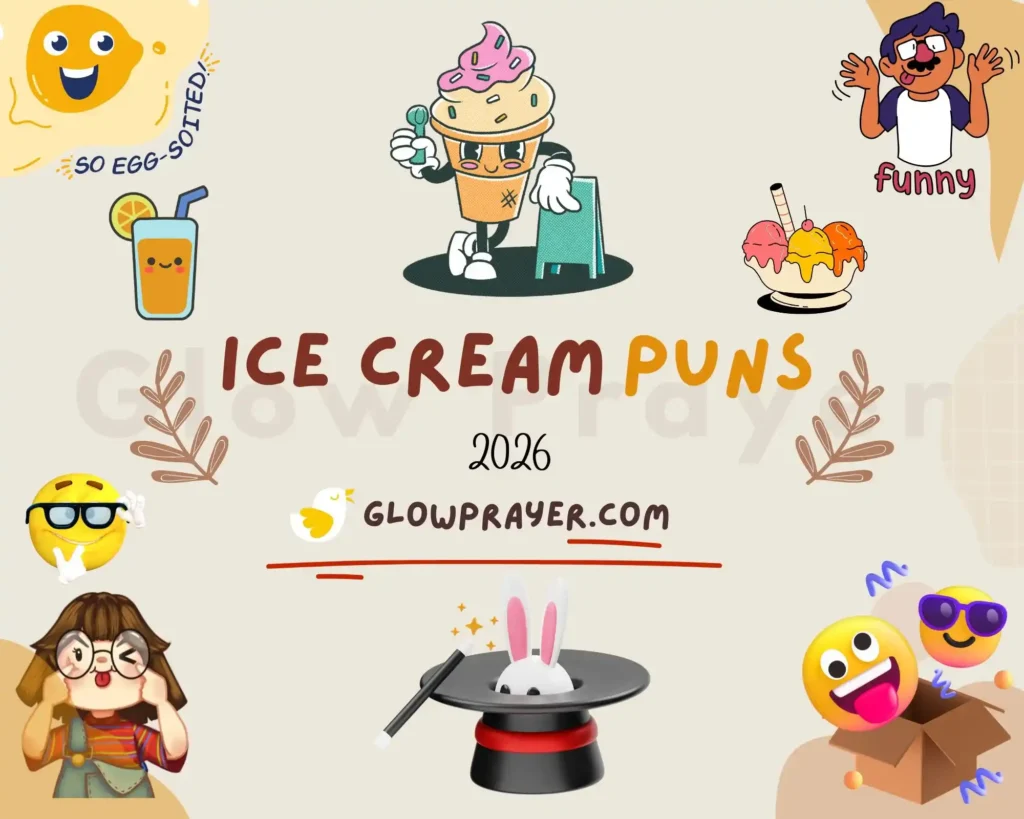 Ice Cream Puns for Every Occasion 🍨 Funny, Cute & Caption-Worthy Lines | GlowPrayer
