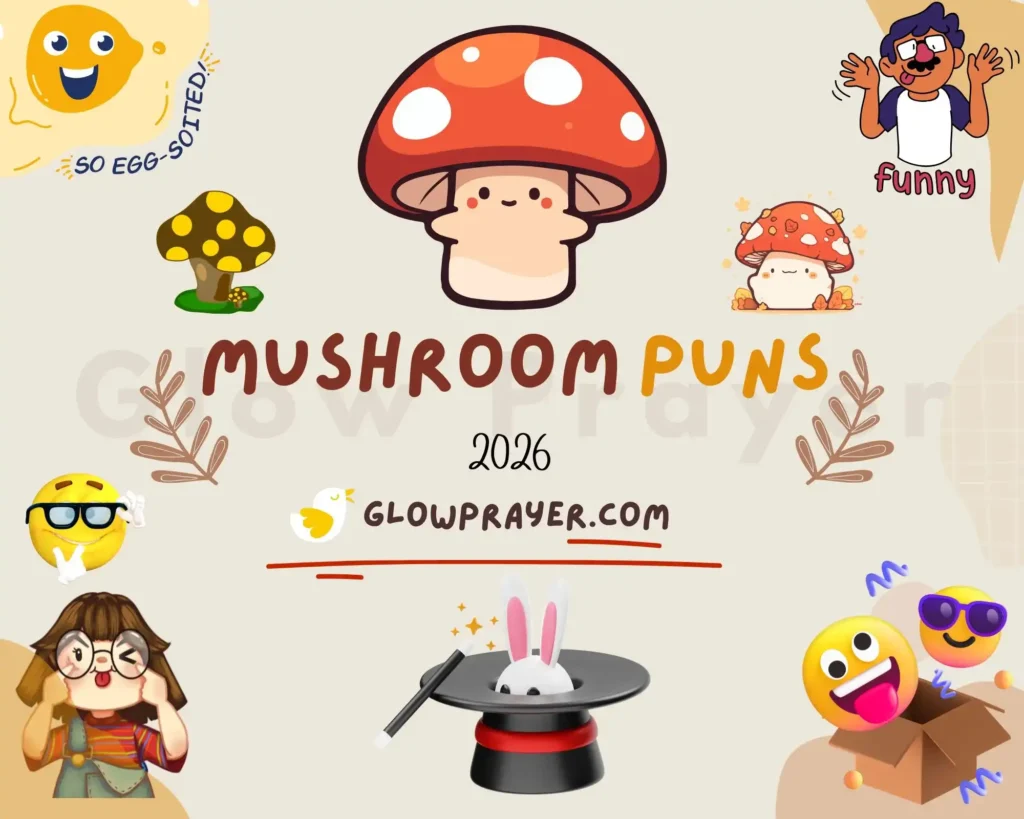 Mushroom Puns That’ll Grow On You (Funny, Clever & Viral Lines)  | GlowPrayer