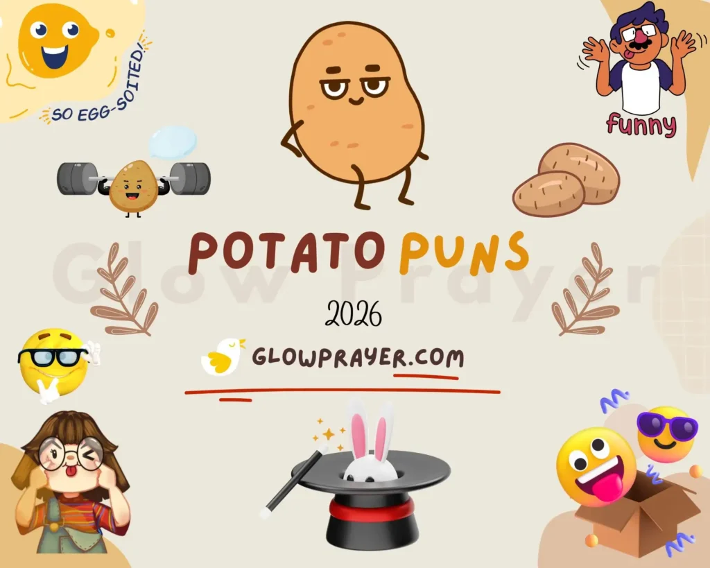 Potato Puns That Are Too Funny to Miss 😂 (Captions, Love & Kids Jokes) | GlowPrayer