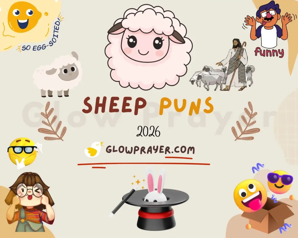 Sheep Puns Funny, Cute & Clever One-Liners for Instagram, Captions & Names | GlowPrayer