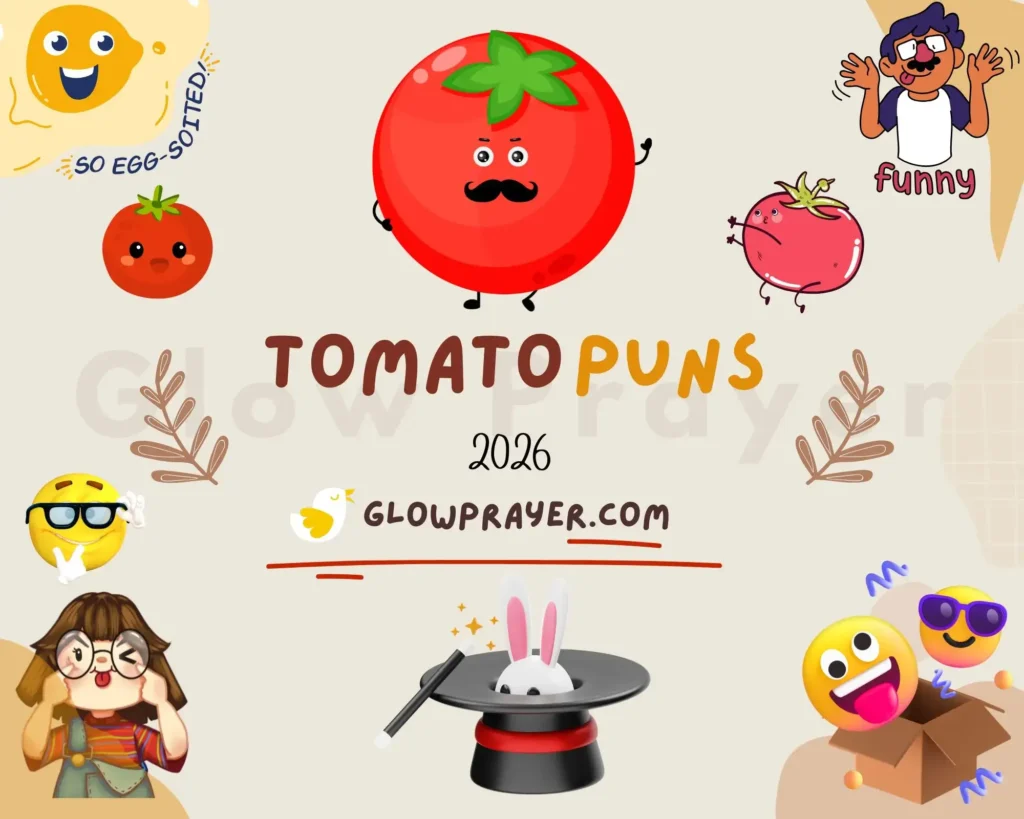 Tomato Puns 🍅 Funny, Cute, Love, Kids & Instagram Captions (Ultimate List) | GlowPrayer