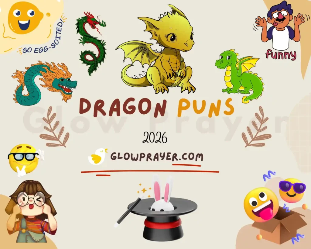 Dragon Puns That’ll Make Everyone Roar With Laughter | One-Liners, Captions & More 🐲✨ | GlowPrayer