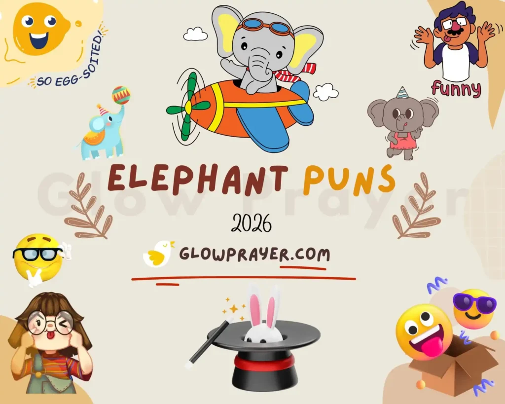 Elephant Puns You’ll Love 🐘 Funny, Cute & Clever Wordplay for Captions, Jokes, Kids & Social Media | GlowPrayer