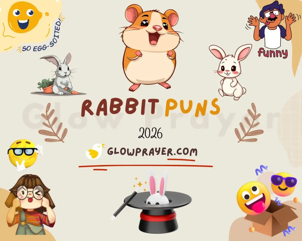 Rabbit Puns Guide Funny, Cute & Clever Bunny Jokes, Captions, Names & Holiday Puns (2026) | GlowPrayer