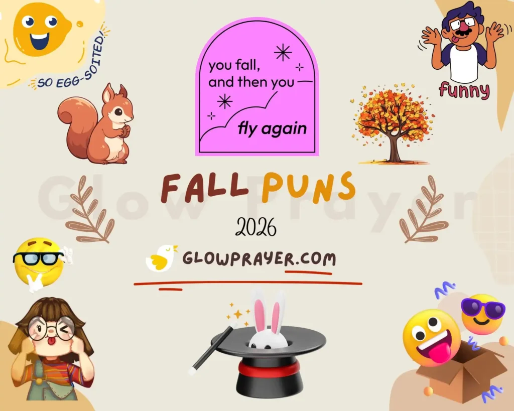 Fall Puns for Instagram, Captions & Everyday Fun 🎃🍂 | GlowPrayer