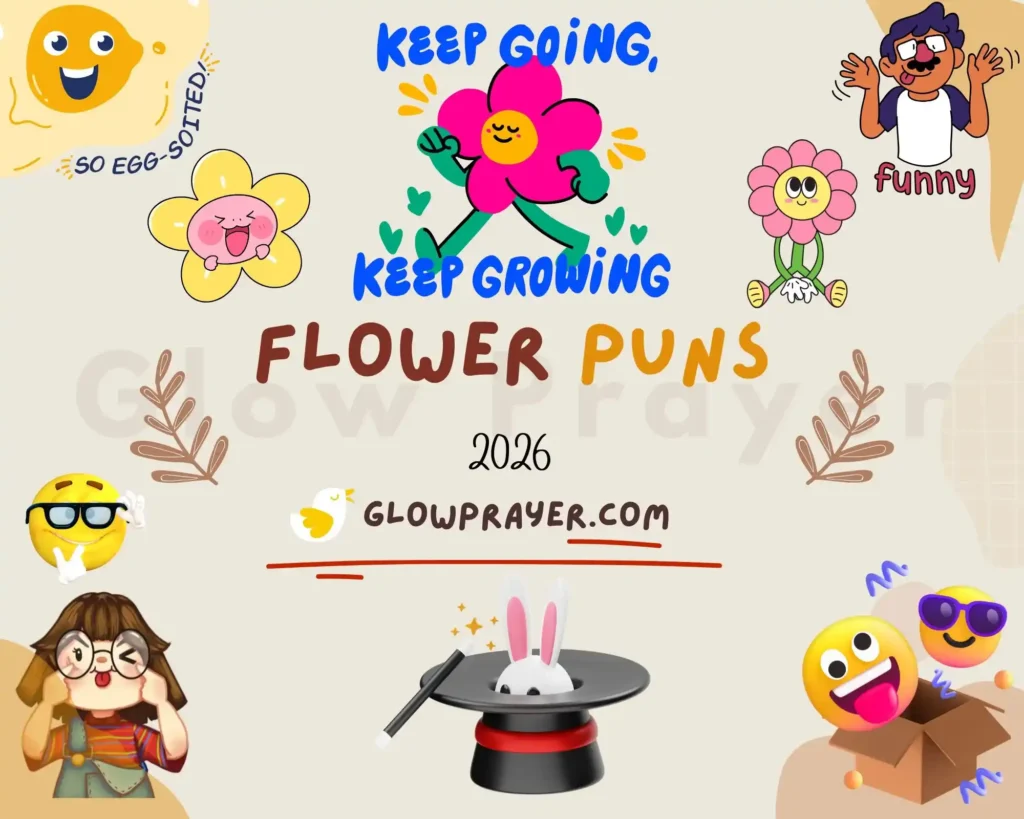 Flower Puns Collection Short, Funny & Creative Floral Wordplay 🌺😄  | GlowPrayer