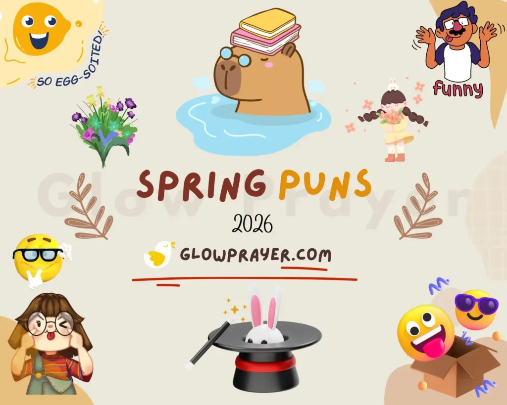 Spring Puns for Captions, Instagram & Everyday Fun 🌼 | GlowPrayer